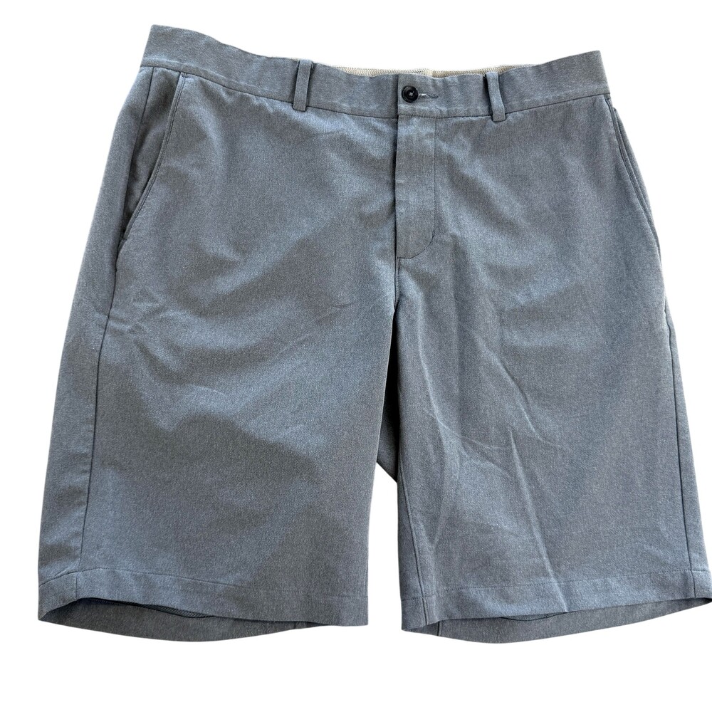 Nike Golf Shorts Mens 34 Gray Chino Stretch 10 Inseam Casual Performance